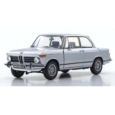 BMW 2002 Tii 1972 Silver - 1/18 SCALE - KYOSHO 08543S